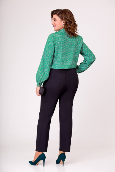 Черные джинсовые брюки прямого силуэта с резинкой Swallow 634 черный - фото 5