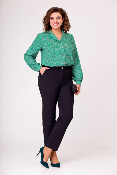 Черные джинсовые брюки прямого силуэта с резинкой Swallow 634 черный - фото 2