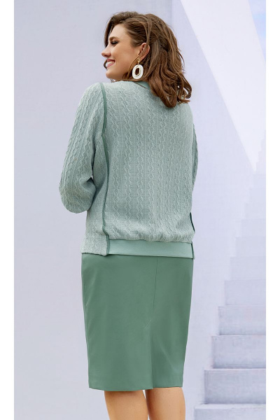 Джемпер, юбка Vittoria Queen 17083 мятный - фото 2