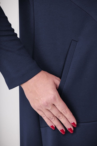 Платье из трикотажа с асимметричным лифом и карманами Algranda А3944-4 - фото 4