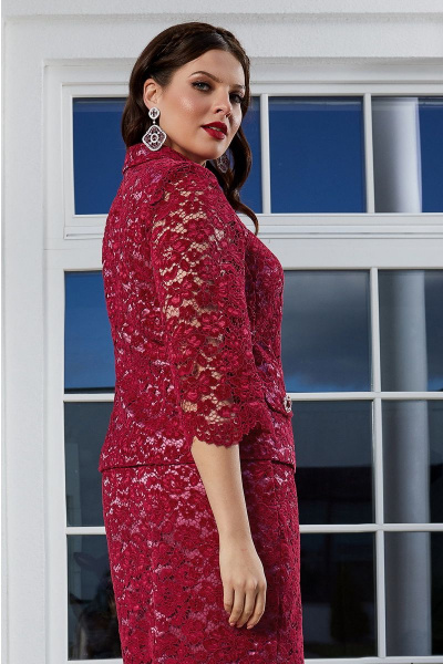 Жакет, юбка Lissana 3333 винный - фото 6