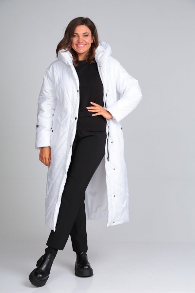 Пальто Диомант 1745 белый - фото 3