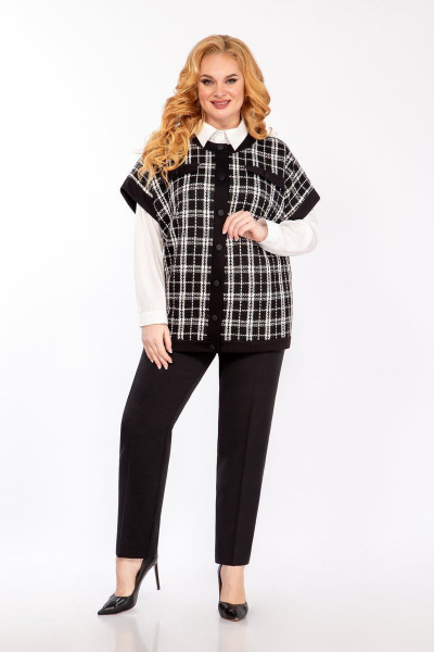 Блуза, брюки, жилет Элль-стиль 2152 - фото 1