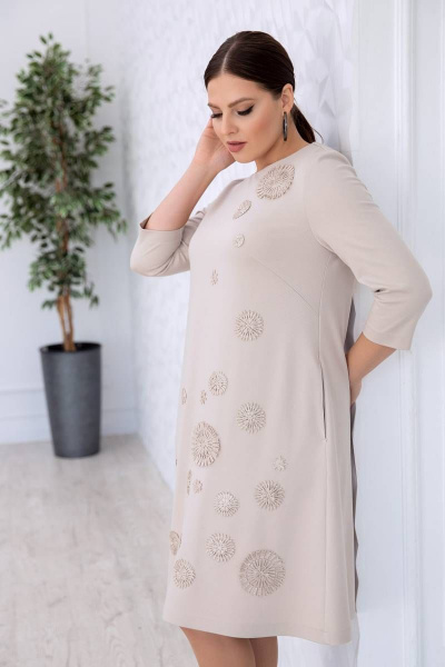Платье ASV 2559 бежевый - фото 7