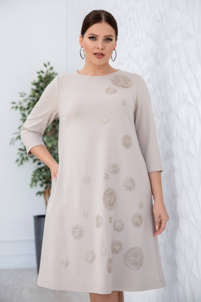 Платье ASV 2559 бежевый - фото 2