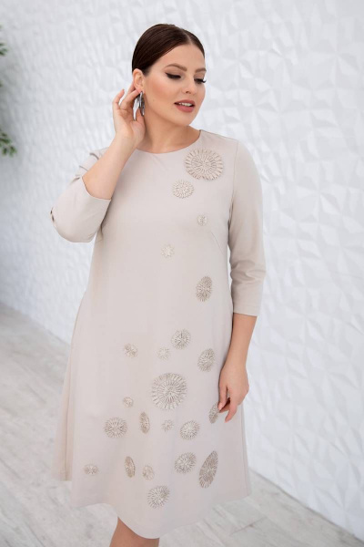 Платье ASV 2559 бежевый - фото 1
