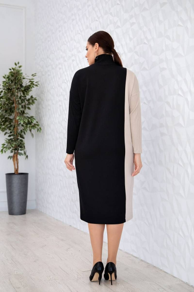Платье на каждый день зауженное с длинным рукавом и карманами ASV 2453 - фото 2