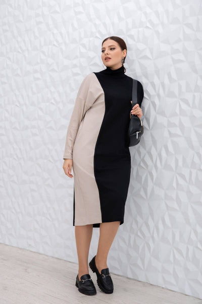Платье на каждый день зауженное с длинным рукавом и карманами ASV 2453 - фото 5