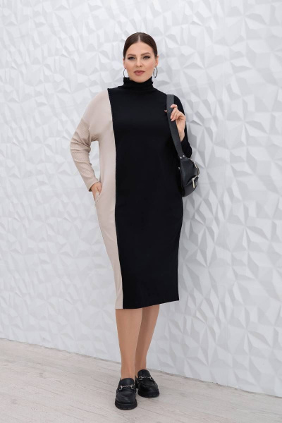Платье на каждый день зауженное с длинным рукавом и карманами ASV 2453 - фото 7