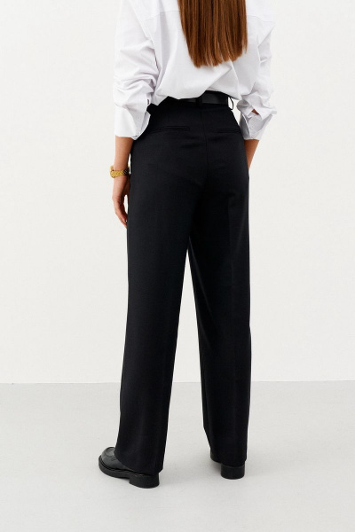 Классические брюки с высокой талией и стрелками Ketty К-01860 черный - фото 5