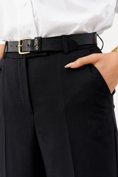 Классические брюки с высокой талией и стрелками Ketty К-01860 черный - фото 4