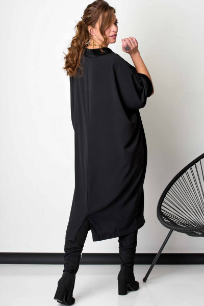 Платье SOVA 11191 черный - фото 2