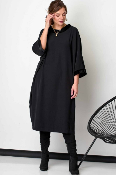 Платье SOVA 11191 черный - фото 3