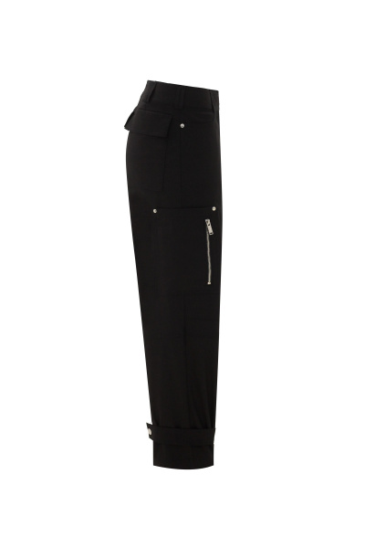 Брюки на каждый день из хлопка и текстиля Elema 3К-12118-1-164 чёрный - фото 2