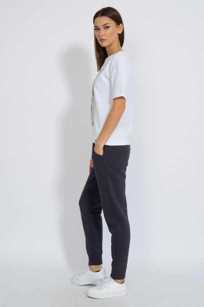 Футболка круглогодичная свободный крой из хлопкового трикотажа Kivviwear 4026.87 - фото 9