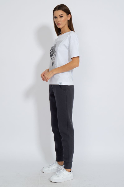 Футболка круглогодичная свободный крой из хлопкового трикотажа Kivviwear 4026.87 - фото 7