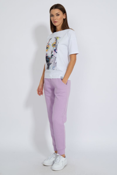 Футболка круглогодичная свободный крой из хлопкового трикотажа Kivviwear 4026.88 - фото 8