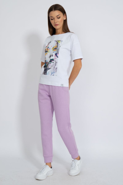 Футболка круглогодичная свободный крой из хлопкового трикотажа Kivviwear 4026.88 - фото 5