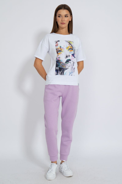 Футболка круглогодичная свободный крой из хлопкового трикотажа Kivviwear 4026.88 - фото 3