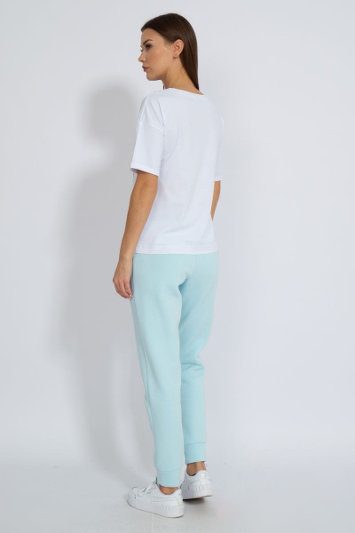 Футболка круглогодичная свободный крой из хлопкового трикотажа Kivviwear 4026.89 - фото 9