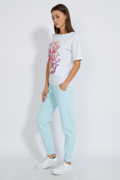 Футболка круглогодичная свободный крой из хлопкового трикотажа Kivviwear 4026.89 - фото 8