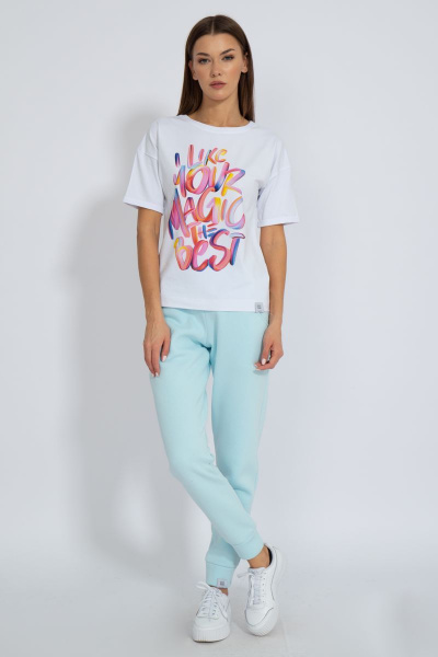 Футболка круглогодичная свободный крой из хлопкового трикотажа Kivviwear 4026.89 - фото 3