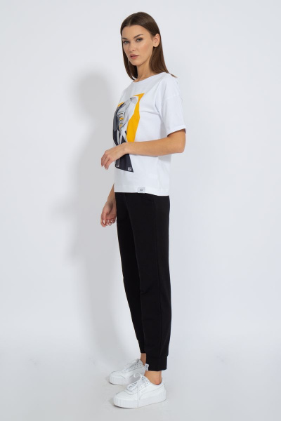 Футболка круглогодичная свободный крой из хлопкового трикотажа Kivviwear 4026.90 - фото 5