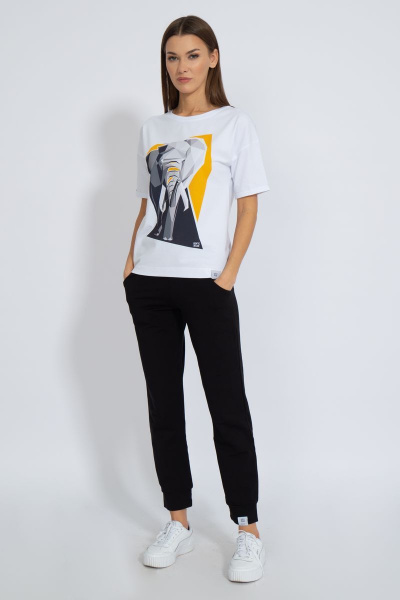 Футболка круглогодичная свободный крой из хлопкового трикотажа Kivviwear 4026.90 - фото 4