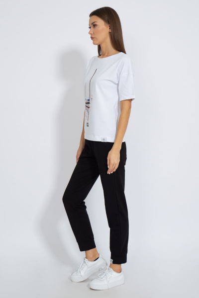 Футболка круглогодичная свободный крой из хлопкового трикотажа Kivviwear 4026.91 - фото 5