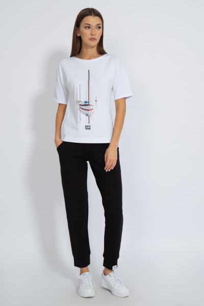 Футболка круглогодичная свободный крой из хлопкового трикотажа Kivviwear 4026.91 - фото 3