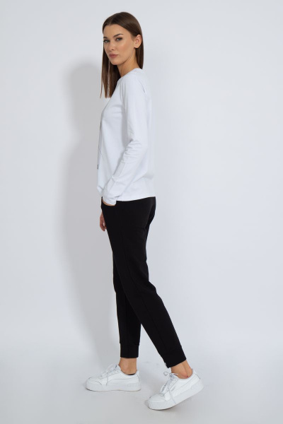 Лонгслив классический хлопковый для повседневной носки Kivviwear 4061.26 - фото 11