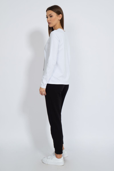 Лонгслив классический хлопковый для повседневной носки Kivviwear 4061.26 - фото 10