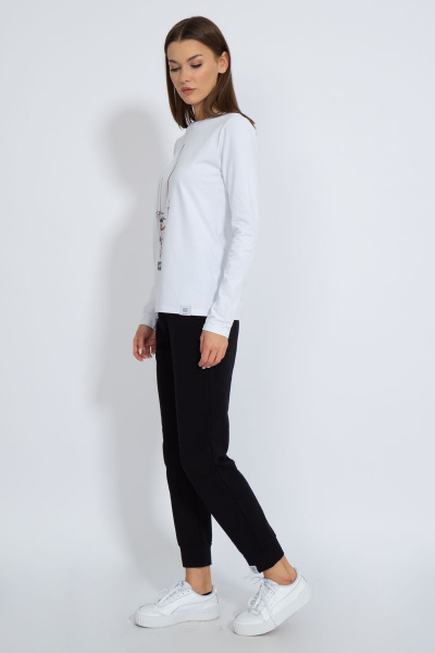 Лонгслив хлопковый с принтом для демисезона Kivviwear 4061.27 - фото 9