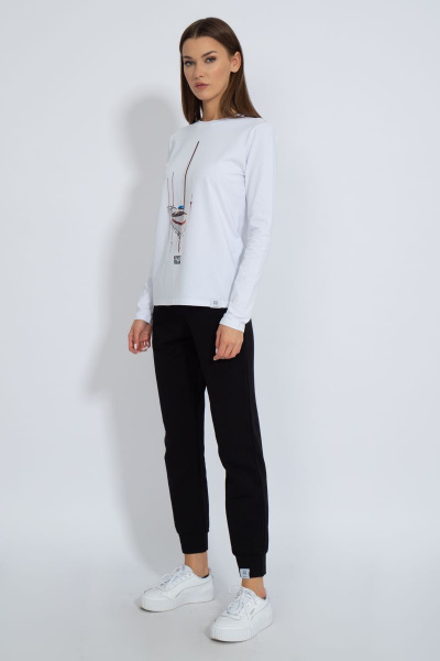 Лонгслив хлопковый с принтом для демисезона Kivviwear 4061.27 - фото 8