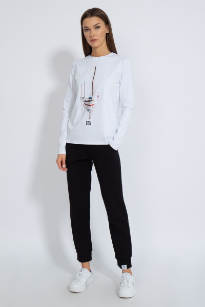 Лонгслив хлопковый с принтом для демисезона Kivviwear 4061.27 - фото 2