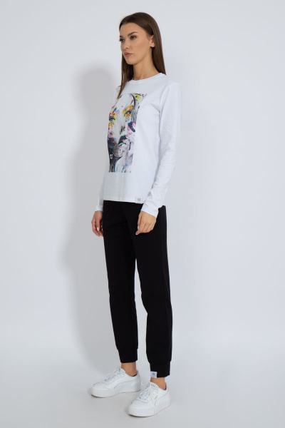 Лонгслив хлопковый классический для каждодневного стиля Kivviwear 4061.28 - фото 5