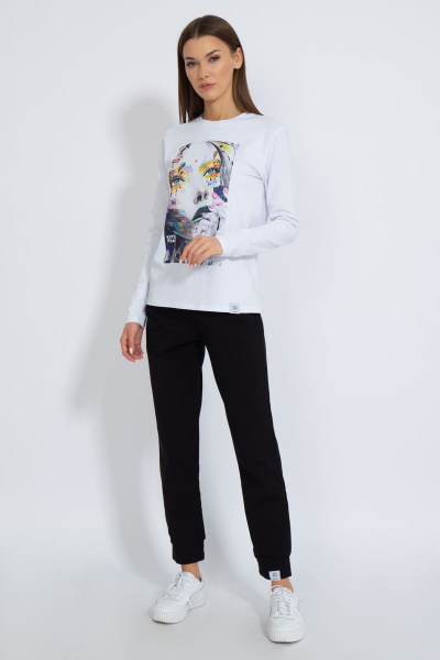 Лонгслив хлопковый классический для каждодневного стиля Kivviwear 4061.28 - фото 4