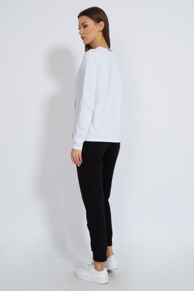 Лонгслив хлопковый с принтом для комфортного образа Kivviwear 4061.32 - фото 8