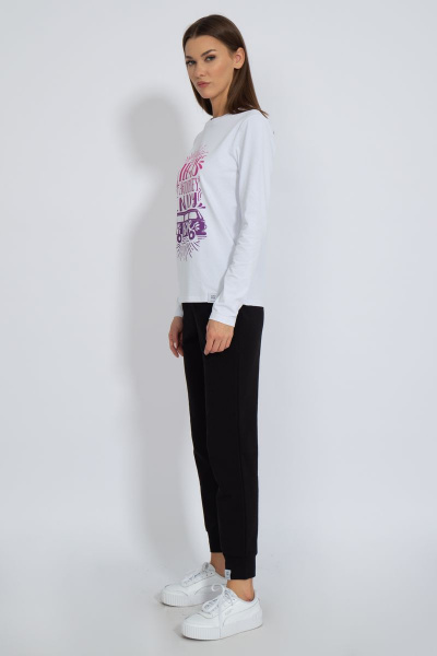 Лонгслив хлопковый с принтом для комфортного образа Kivviwear 4061.32 - фото 7