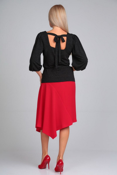 Комплект блуза с перфорацией и асимметричной юбкой Gamma Gracia 335 - фото 4