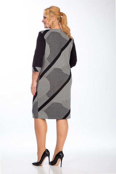 Платье из трикотажа асимметричное с карманами Grace for you 1031 - фото 6