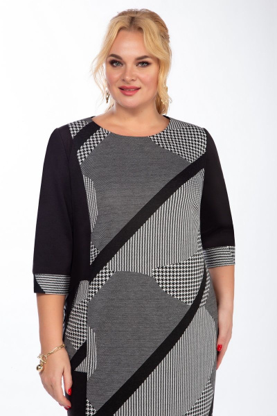 Платье из трикотажа асимметричное с карманами Grace for you 1031 - фото 4