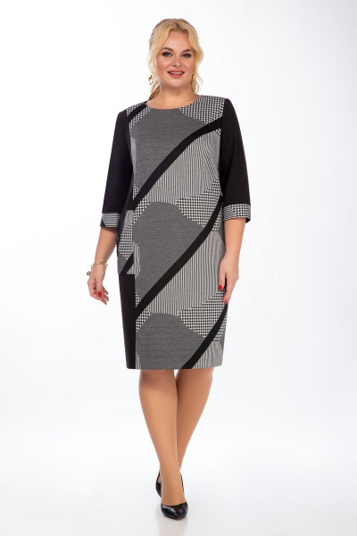 Платье из трикотажа асимметричное с карманами Grace for you 1031 - фото 2