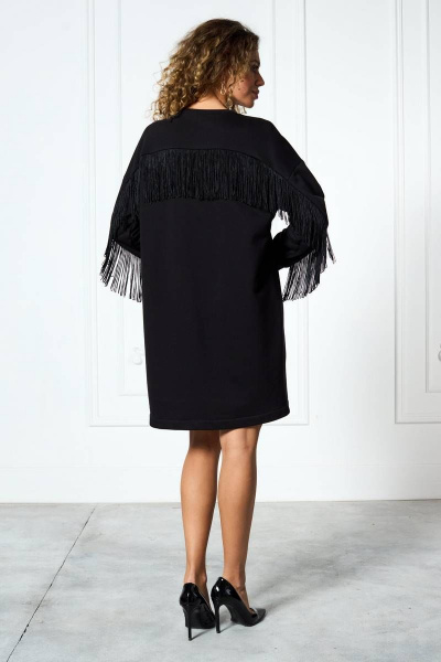 Платье оверсайз из трикотажного материала с декором MAX 4-050 - фото 7