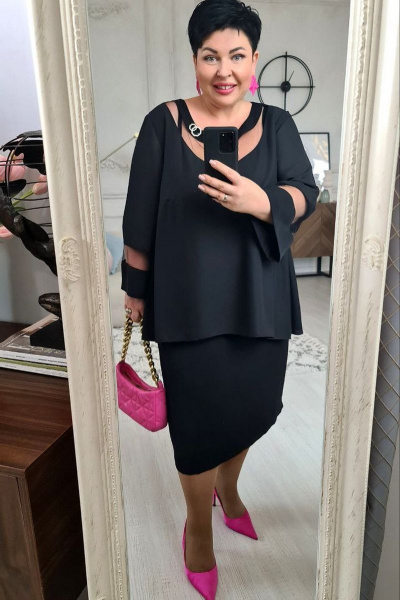 Платье Vittoria Queen 16983 черный - фото 4