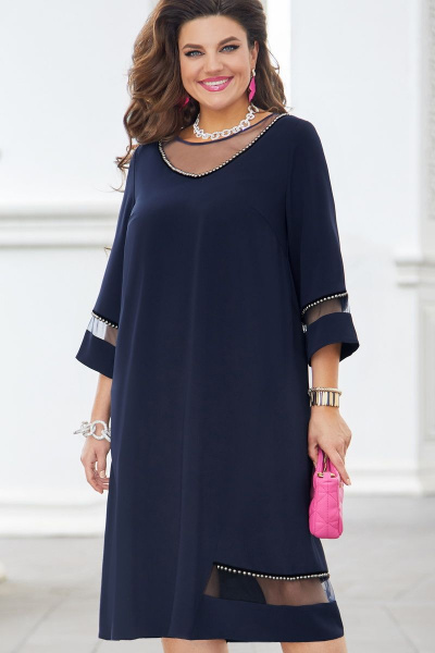 Платье Vittoria Queen 17013 т.синий - фото 1