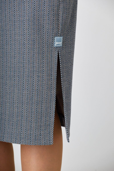 Платье Мишель стиль 1087 серо-голубой - фото 5