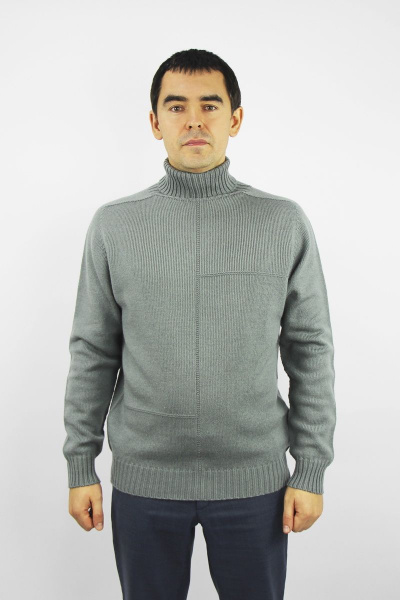 Демисезонный свитер вязаный реглан-пагон серый Полесье С3141-22 2С8742-Д43 170,176 грэй - фото 1