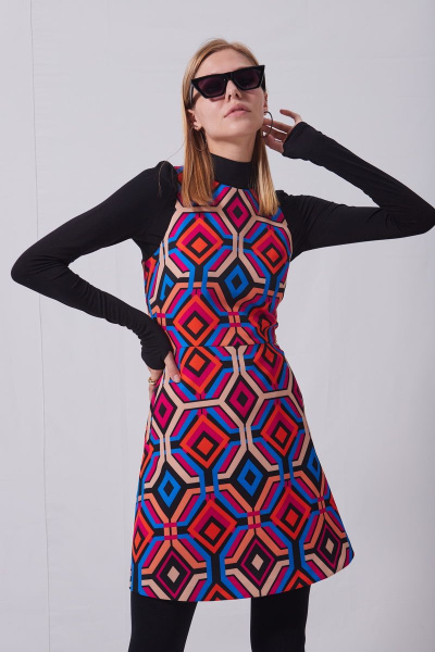 Платье на каждый день в стиле На каждый день из текстиля DAVYDOV 9119 - фото 3