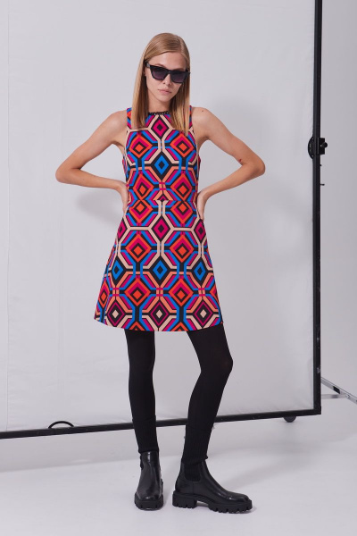 Платье на каждый день в стиле На каждый день из текстиля DAVYDOV 9119 - фото 1